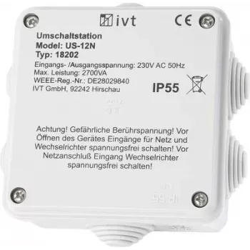 Nepārtrauktas barošanas pārslēgšanas stacija IVT US-12N 2760 VA 230 V AC