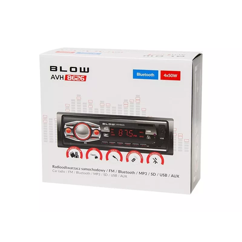 BLOW AVH-8626 auto radio MP3/USB/SD/MMC/BT
