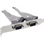 InLine Slot Bracket, 2 x DB9 Male uz 10-pin iekšējo header, 0.18 m
