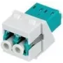 Keystone modulis Rutenbeck KMK-LC-D OM3 akvamarīns — LC dupleksa šķiedras ieliktnis, OM3 multimode