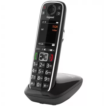 Gigaset E720 Analogais/DECT telefons ar Zvanītāja ID, Melns