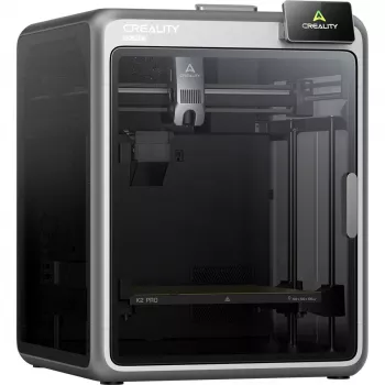 3D printeris Creality K2 Pro — izdrukas tilpums 300×300×400 mm, dubultā Z ass