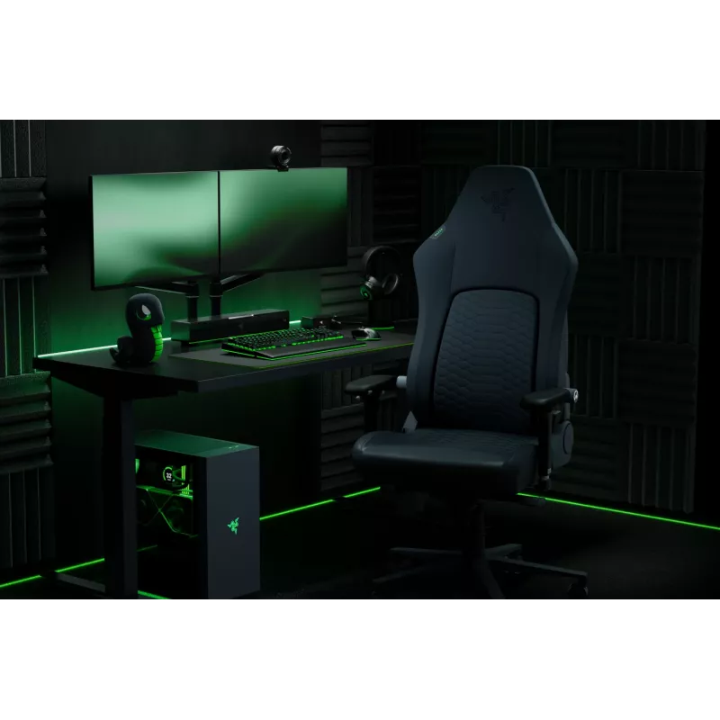 Razer Ergonomic spēļu krēsls with Breathable Comfort | Iskur V2 NewGen | Melns