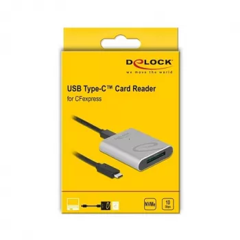 Karšu lasītājs DeLOCK 91751 USB 3.2 Gen 1 Type-C sudraba