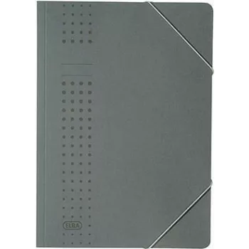 ELBA chic-elasticated kartona mape, A4, Antracīts (33470 AZ)