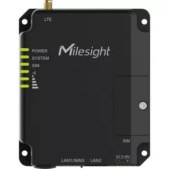 Industriālais maršrutētājs Milesight UR32 Lite 4G LTE — kompakts šūnu maršrutētājs M2M/IoT savienojumiem