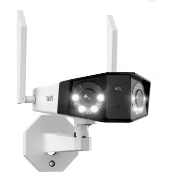 Reolink Duo Series W730 - 4K āra Wi-Fi kamera, dubultā lēca, 180° panorāmas skats, cilvēku/transportlīdzekļu/dzīvnieku noteikšana