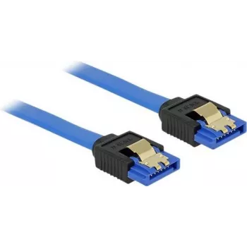 SATA kabelis DeLOCK 84980 0,7 m SATA 7-pin Melns Zils