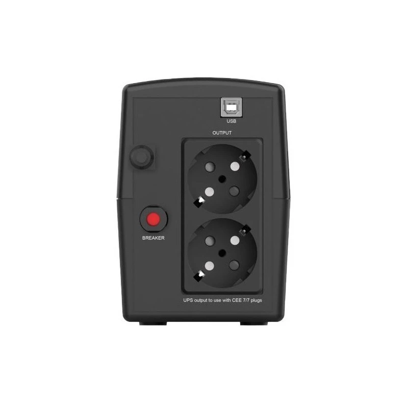 Infosec X1+ 500 UPS nepārtrauktās barošanas ierīce, 500 VA 300 W, 2 x FR/Schuko