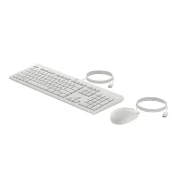 HP 225 G2 USB vadu pele un tastatūras komplekts, Copilot taustiņš – Cashmere White – IGAUNU IZKLĀJUMS