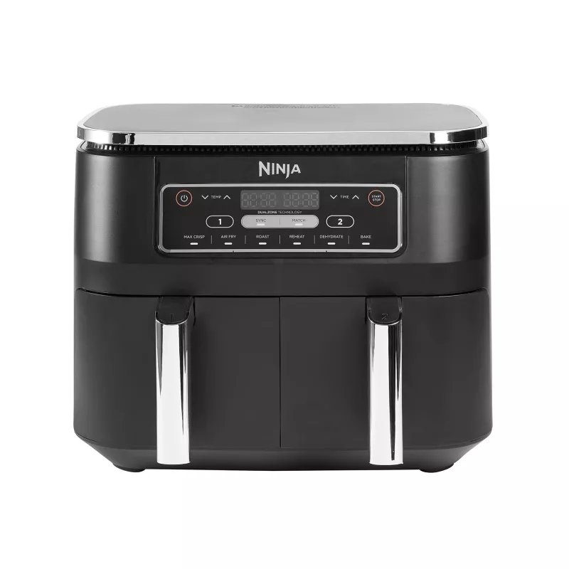Ninja AF300 Divu zonu gaisa fritieris 7.6 L 1690 W Melns