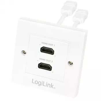 HDMI kabelis LogiLink AH0015, A tipa, sievišķais uz sievišķo, balts