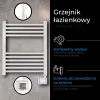 LED elektriskais vannas istabas radiators AD 7823, 400 W, balts, IP24