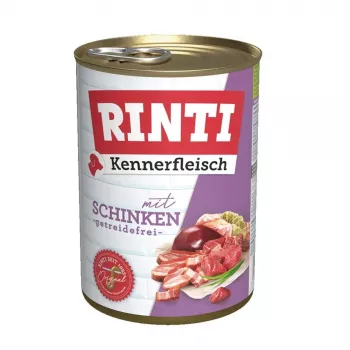 RINTI Kennerfleisch Šķiņķis - mitrā suņu barība - 400g