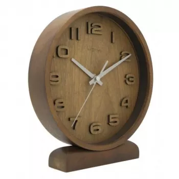 NeXtime Wood Wood Small sienas pulkstenis, 22x20 cm, pelēks koks