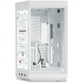 HYTE Y70 Touch Infinite Tornu korpuss Balts, Rūdīts stikls x2