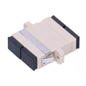 Šķiedru optikas adapteris Extralink SC/UPC multimode duplekss, sievišķais–sievišķais, pelēks