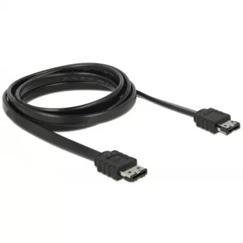 Kabelis Delock 85641 eSATA uz eSATA, 3 Gb/s, 2 m garš, melns
