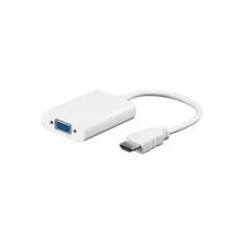 Wentronic Goobay HDMI™-VGA adapteris, balts, 0.1 m - HDMI™ spraudnis > VGA ligzda, 3,5 mm stereo ligzda (51758)