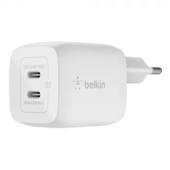 Belkin WCH011vfWH Balts Lādētājs Klēpjdatoram, Viedtālrunim, Planšetei AC Ātrā Uzlāde Iekštelpām