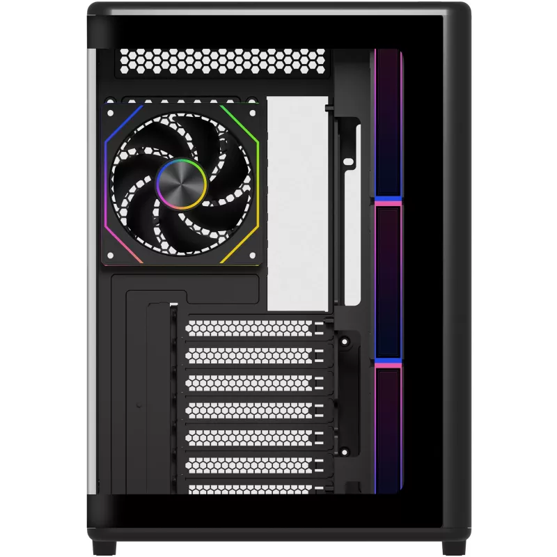 COOLER MASTER Elite 600 ARGB, torņa korpuss melns, rūdīts stikls x2