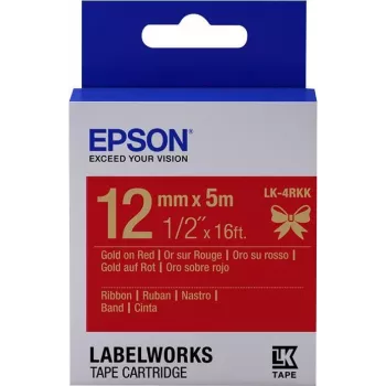 Epson LK-4RKK satīna lentes kasetne zelts/sarkans 12mm (5m)