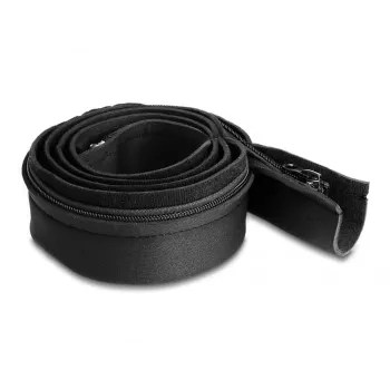 DeLOCK Neoprēna kabeļu uzmava ar rāvējslēdzēju 1,5 m x 100 mm melna