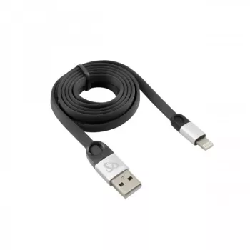 Sbox USB 2.0-8-Pin/2.4A melns/sudrabs