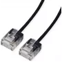 ROLINE UTP Patch Kabelis Cat.6A Īpaši īss RJ45 melns 2m - Tīkla - CAT 6a (21.15.4462)