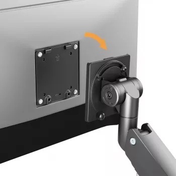 Maclean MC-968 Divroku monitora stiprinājums ar gāzes atsperi 17-57 inch 27 kg Smagās slodzes pilnas kustības turētājs Maks. VESA 200x200