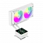 Gamemax GLACIER 240 LCD WH šķidruma dzesētājs procesoram | balts | Intel, AMD