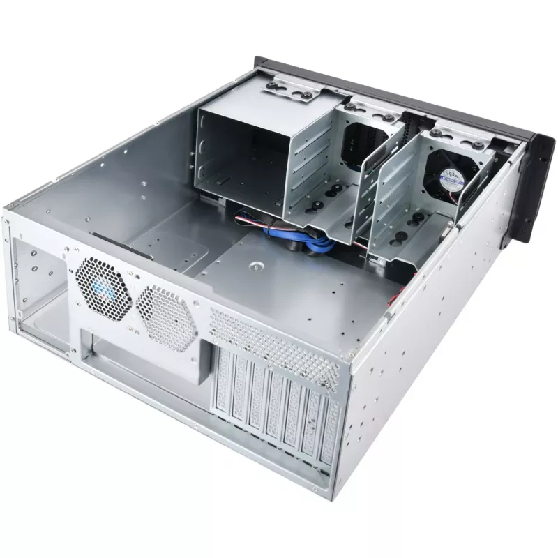 Silverstone RM400 Rack 4U Melns, Pelēks