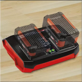 Einhell Power-X-Twincharger 3 A lādētājs akumulatoriem iekštelpām Melns - Sarkans (4512069)