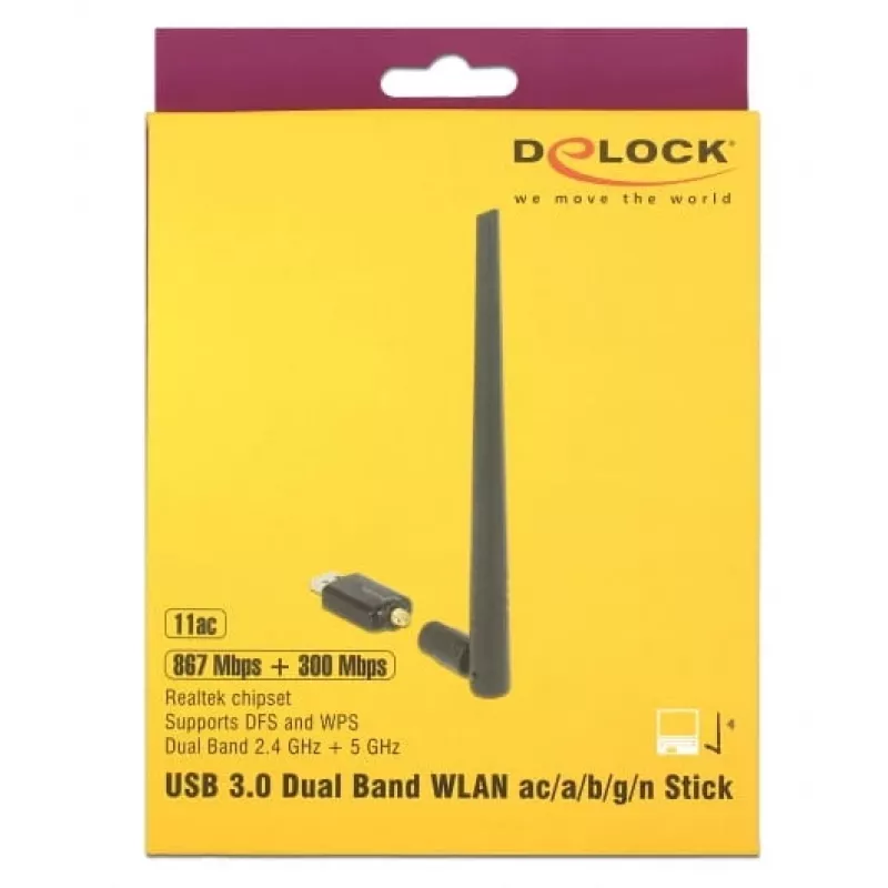 DeLOCK 12535 RF Bezvadu tīkla karte USB