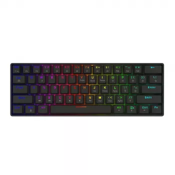 Mehāniskā spēļu tastatūra SAVIO BLACKOUT X2 BRŪNA 61 taustiņš 60% USB QWERTY RGB Outemu Brown