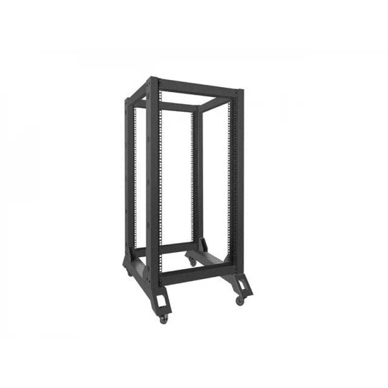 Brīvi stāvošs statīvs LANBERG OR01-6822-B 22U, 600 mm x 800 mm, melns, 600 kg slodze