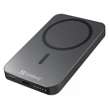 Pārnēsājams akumulators Sandberg Mag Wireless Powerbank 5000 ALU, 5000 mAh