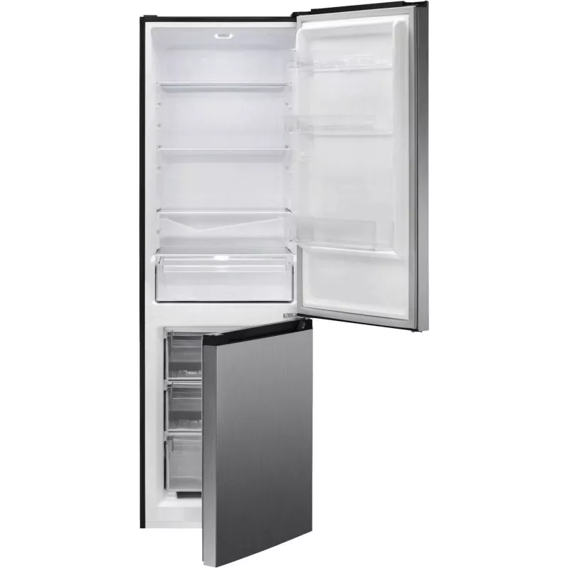 Brīvi stāvošs ledusskapis BOMANN KG 7357, 315 L (219 L ledusskapis, 96 L saldētava), nerūsējošais tērauds, LED apgaismojums, 40 dB