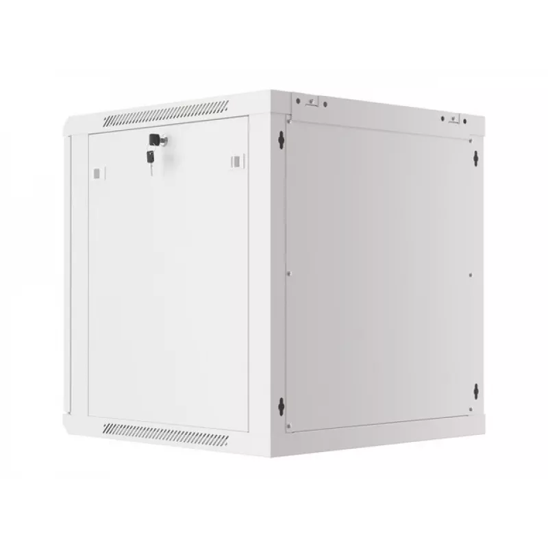 Lanberg sienas montāžas 19 inch 12U 600x600mm pelēks skapis ar stikla durvīm