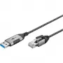 Goobay Ethernet-Cable USB-A 3.0 uz RJ45 Slim 1 m (74393)