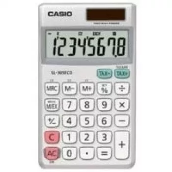 Pamata kalkulators Casio SL-305ECO kabatas sudrabbalts