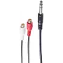 Audio kabelis ShiverPeaks BS30461 0.2 m 6,35 mm 2xRCA melns sarkans balts