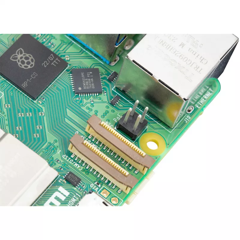 Vienplatnes dators Raspberry Pi 5 izstrādes plate — 2400 MHz Arm Cortex-A76, līdz 16 GB LPDDR4x, MicroSD, USB 3.2, Wi‑Fi 5