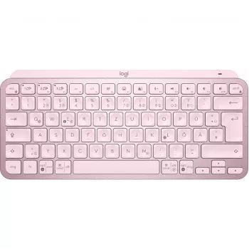Logitech MX Keys Mini Minimālistiska bezvadu apgaismota tastatūra - ROZĀ - CENTRAL (DE)