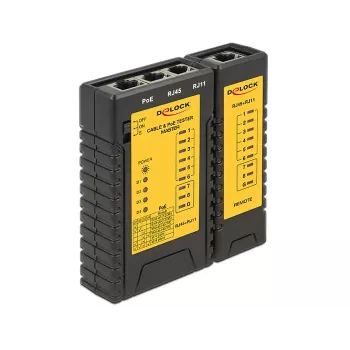 Tīkla kabeļa testeris DeLOCK 86107 Melns Dzeltens