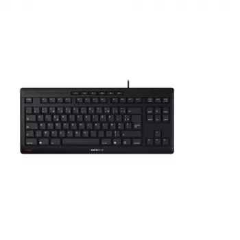 Tastatūra CHERRY STREAM TKL USB AZERTY Melna Vadu 94 taustiņi