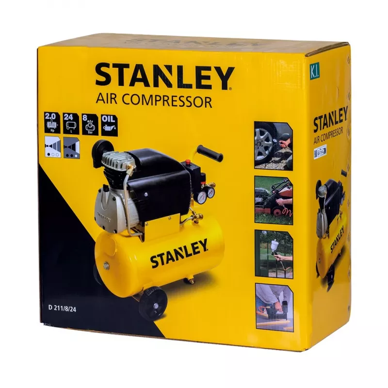 Stanley eļļas kompresors 24 l 1500 W FCCC404STN005 24 l 8 bar 6 daļu komplekts