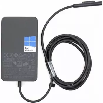 Microsoft Surface 65W Barošanas bloks klēpjdatoram un planšetdatoram, melns, iekštelpām, USB 2.0, 1,7 m
