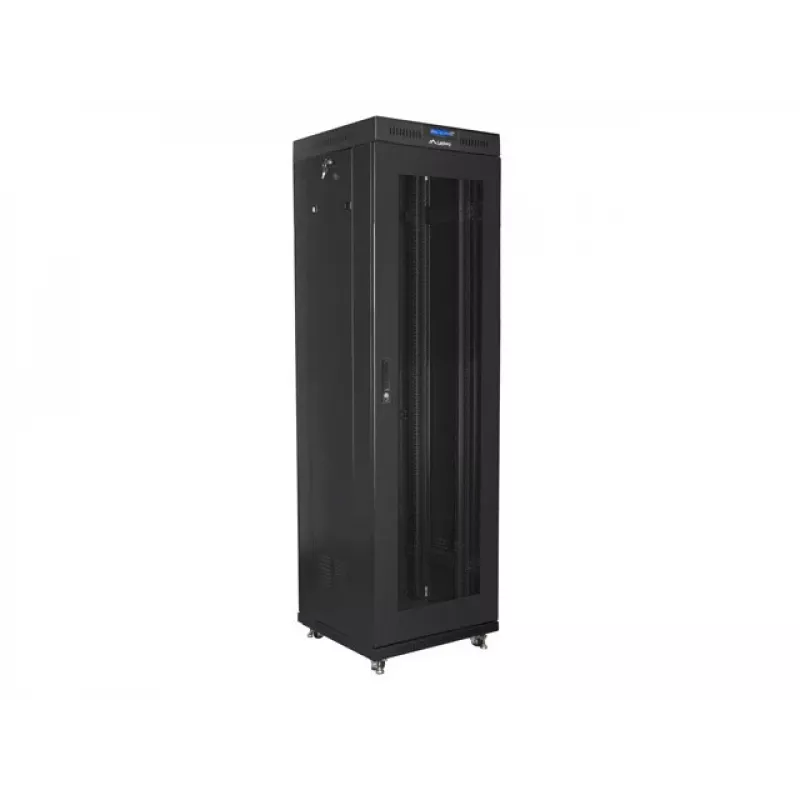 Brīvi stāvošs statīvs LANBERG FF01-6642-23BL 42U 600x600 mm 1200 kg IP20 Melns