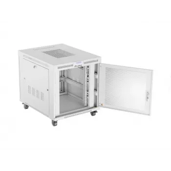 Rack skapis LANBERG FF01-8015-23SL 19 collu 15U, pelēks, perforētas priekšējās durvis